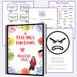 Feelings and Emotions ESL Activity Book – Printable Worksheets for Kids