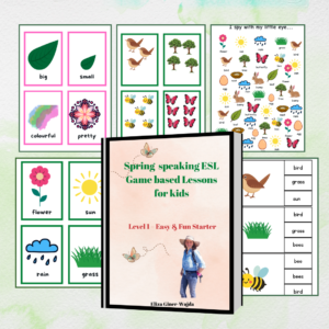 5 Spring lessons  based on games – Printable Activities for Beginner Learners (Level 1)
