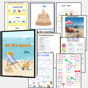 Beach Vocabulary Flashcards