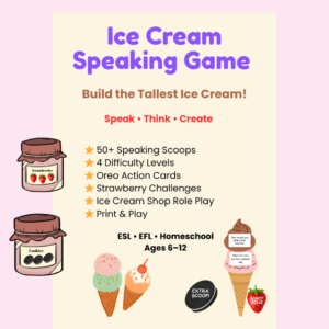 Ice Cream Speaking Game