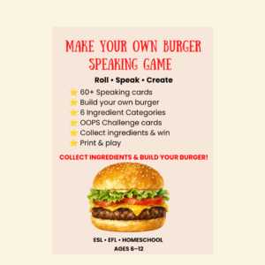 Burger Speaking Game