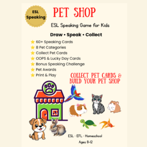 Pet Shop Speaking Game