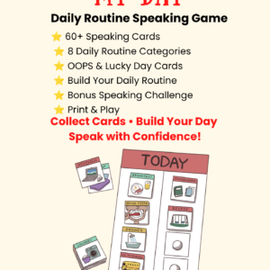 Daily Routine Speaking Game
